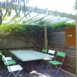 After: Bird Pergola and door table